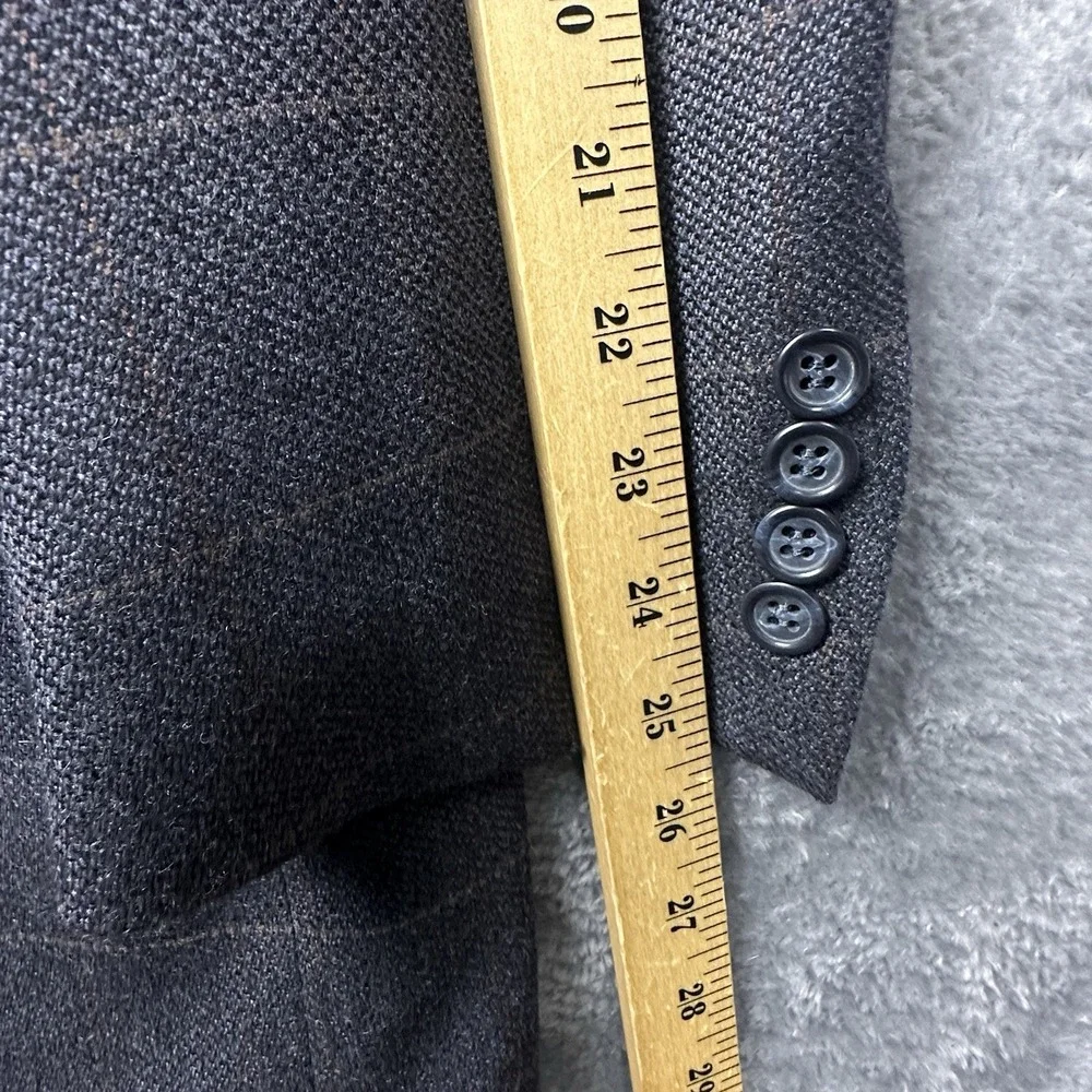 Botany 500 Blazer Sport Coat Suit Jacket Men's 42R Houndstooth 100% Lambswool